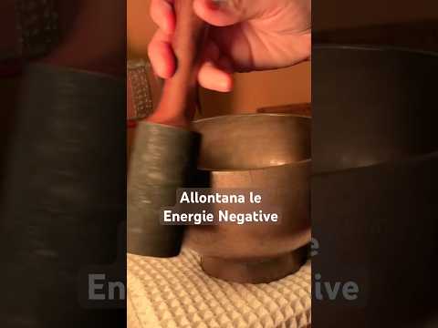 CAMPANA SCIAMANICA ALLONTANA le ENERGIE NEGATIVE #softspoken #showandtell #asmr #tibetanbowls