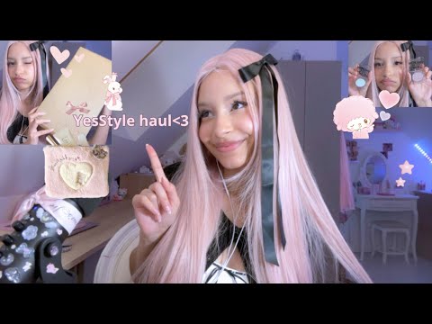 ASMR | YesStyle unboxing ~makeup & skincare products~🎀