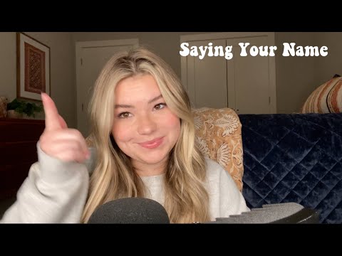 ASMR | Saying Subscribers Names | Up-Close Whispering