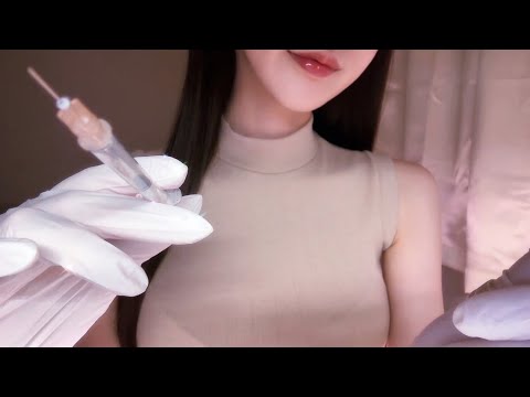 ASMR / 잠이 안 와? 따끔 주사 안아프게 놔줄게!💉