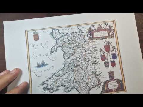 ASMR: Medieval 🏰 Kingdom of WALES 🐉- Stats & Quirky Facts! | ASMR History & Map Tracing