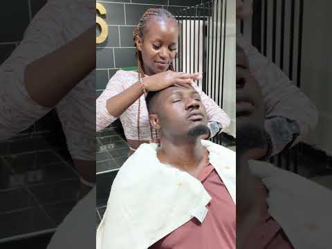 ASMR Barber Melts Every Knot Away 😱 #asmr #massage #barbershop