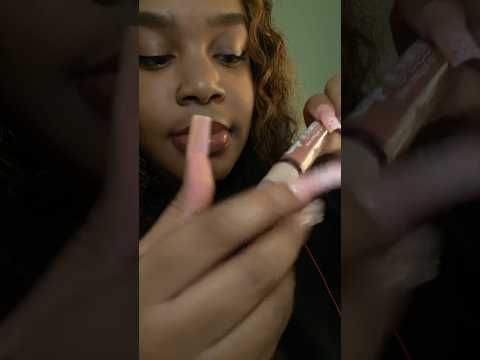 lip gloss application 🥰 #lipglossaddiction #lipgloss #mouthsounds #asmr #asmrshorts