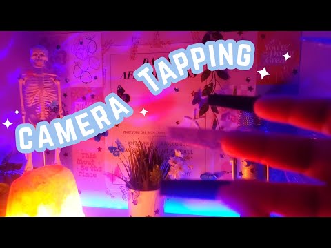 Camera Tapping with Long Nails ASMR No Talking , Long Nail Tapping , Hand Movements and Air Tracing