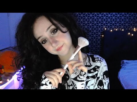 ASMR ✧ Sleepy Close Up Face Brushing