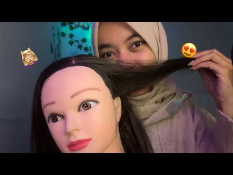 ASMR Mainin Rambut Kamu {Hair Play} — Face Massage 💆🏼‍♀️