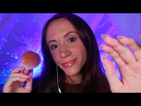 ASMR / 100% Sensitivity Ramble While Brushing Your Face 💤