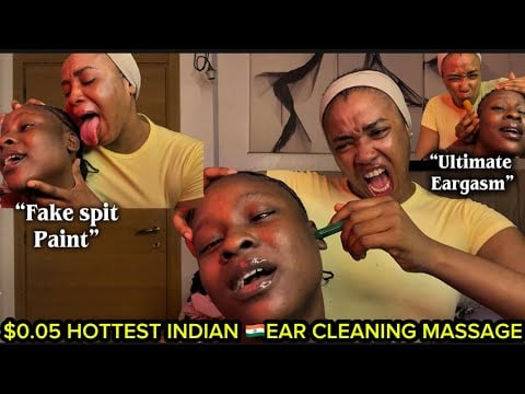 ASMR✨INDOOR STREET INDIAN🇮🇳HEAD& EAR INTENSE MASSAGE,SPITPAINT THAT SENT VICKY PART 35