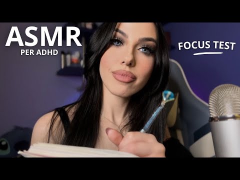 ASMR PER ADHD - FOCUS TEST E SEGUI LE MIE ISTRUZIONI