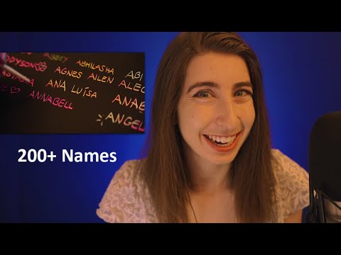 [ASMR] Whispering and Writing Your Names In 4K