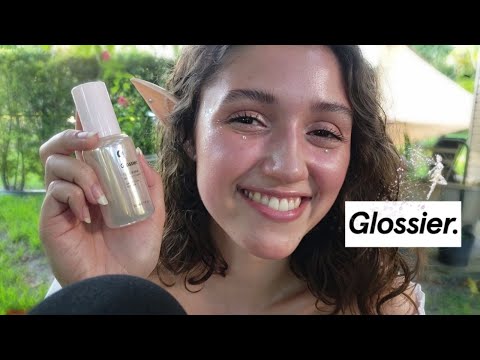 ASMR Fairy/Elven Makeup 🧚‍♀️ | Full Face of Glossier + Futuredew