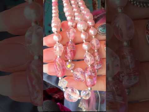 Iconic thrifted jewelry haul pt.1 🧃🦄🔮#asmr #haul