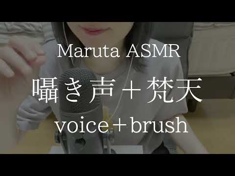 【報告あり】囁き声＋梵天／voice＋brush【asmr】