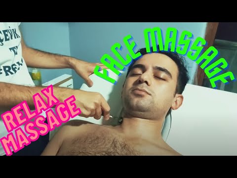 ASMR FACE AND HEAD MASSAGE RELAXING MASSAGE SLEEP MASSAGE  #relax #head #face #arabcustomer