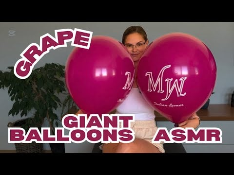 GIANT Grape Balloon Inflation ASMR 🍇 Massive Purple Balloons Looner