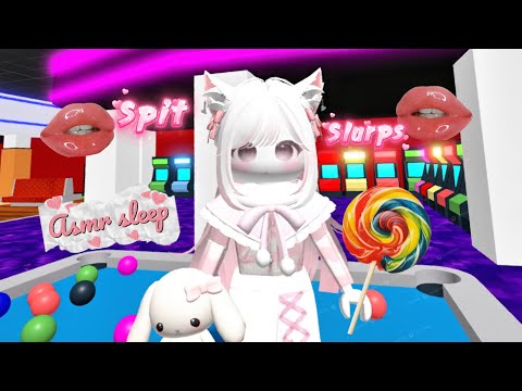 Roblox ASMR sleep aid spitting relaxing slurps and lollipop mukbang (no talking)