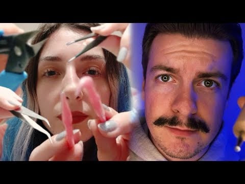 [ASMR] Getting Something Out of Your Eye | ft. @Miyaaa-ASMR | Lens Tapping | Visual ASMR Triggers