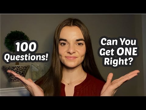 ASMR If You Get ONE Right, You Can Go To Sleep