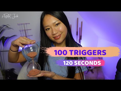 FAST & AGGRESSIVE ASMR 🚀 100 INTENSE TRIGGERS IN 120 SECONDS BINAURAL