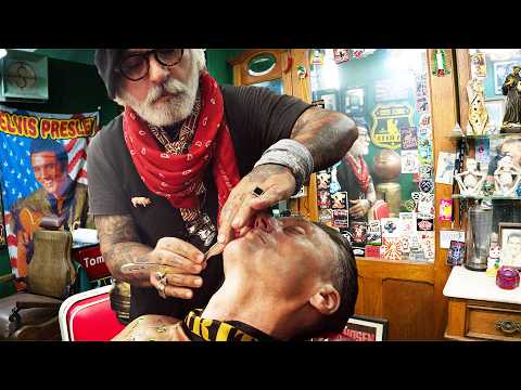 💈 Relaxing Razor Sharp Sounds In This Artistic Buenos Aires Barbershop 🎧 Shave With Chopper