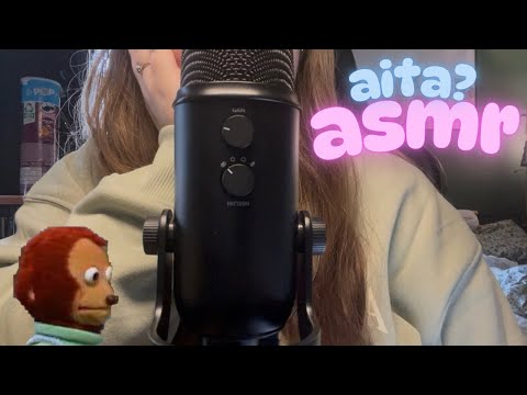 ASMR || Up Close Clicky & Breathy Whispers - Reading More R/AITA