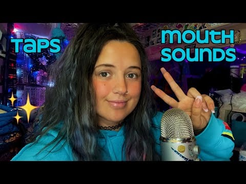 Mouth sounds ASMR + tapping on wooden spoons, cork, hershey, & nails! Super satisfying sleep sounds!