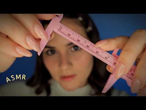 ASMR MEDINDO SEU ROSTO DE PERTINHO (visual triggers)