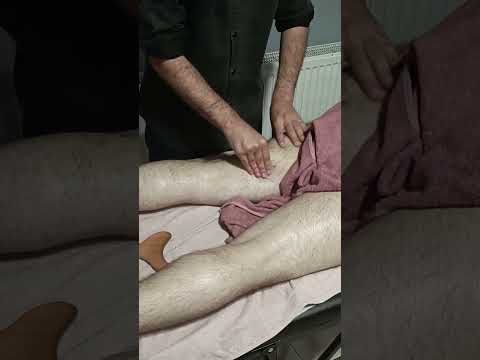 A relaxing massage for the back legs after exercise #satisfying #relaxing #asmr #shorts #massage