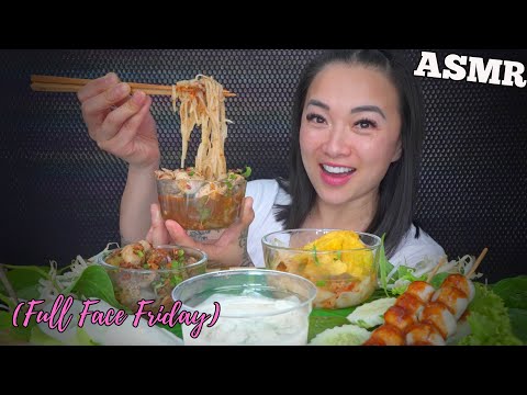 ASMR FULL FACE FRIDAY *THAI BOAT NOODLES (EATING SOUNDS) NO TALKING | SAS-ASMR