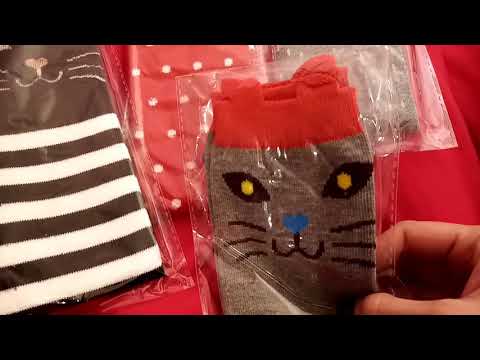 Asmr Spine tingling socks packaging. crinkly plastic. Crisp