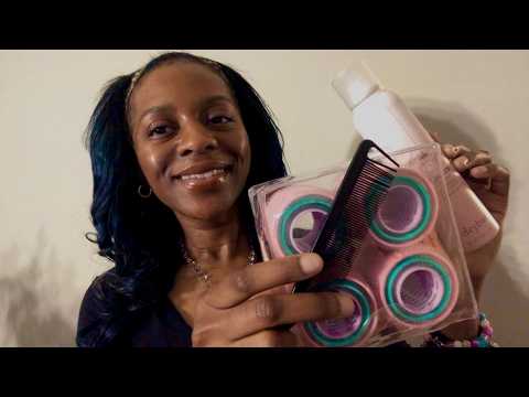 ASMR 💙 Curling + Velcro Rollers for Ur Date Roleplay