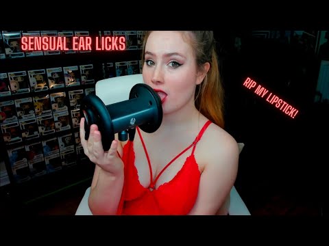 ASMR - SLOW AND SENSUAL EAR LICKS