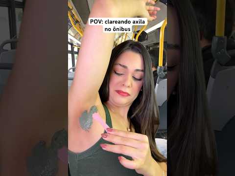 POV: clareando axila no ônibus #asmr #asmrsounds #humor #comedia