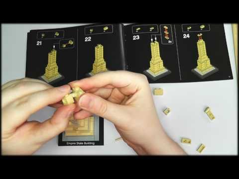 13. Building Lego Empire State Building - SOUNDsculptures (ASMR)