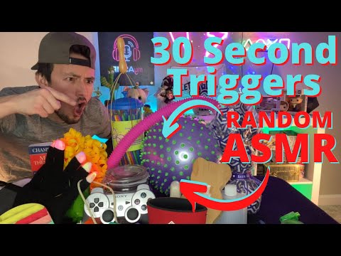 30 Second ASMR Triggers for ADHD | New Setup! | Fast, Random, and Aggressive ASMR