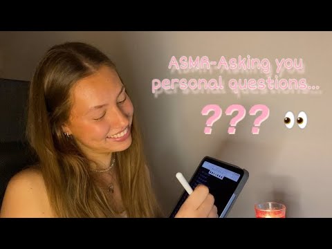 ASMR- Asking you personal questions…*roleplay*~ *first video*