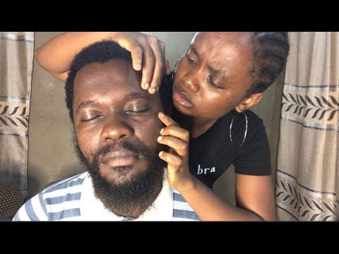 ASMR RELAXING FACE TOUCHING AND BEARD NITPICKING FOR DEEP SLEEP 😴 
