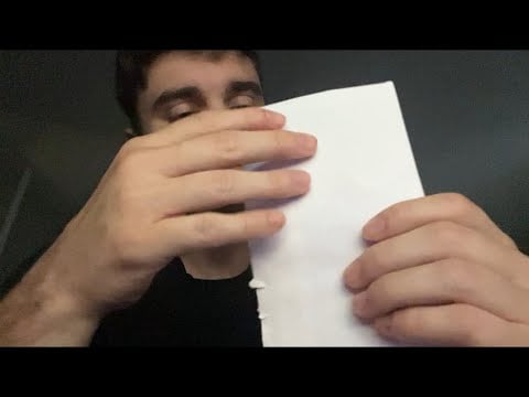 ASMR Paper Gripping | Crinkling | Tapping | Page Turning 