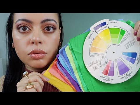 ASMR| Color Analysis Image Consultant [In-Depth] RP (PERSONAL ATTENTION) Styling & Makeup - SPRING