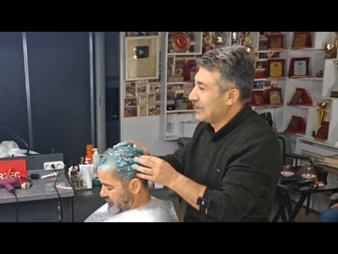 HAIR AND BEARD TRIMMING AND MASSAGE WITH MUNUR ONKAN
