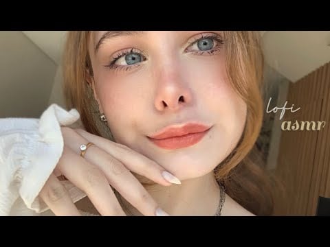 lofi ASMR ~ gentle face touching ⸝⸝ hand movements ⸝⸝ mouth sounds 