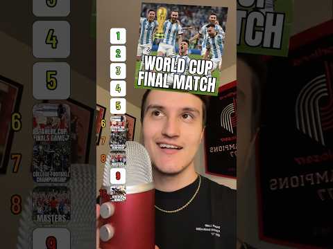 RANKING SPORTS CHAMPIONSHIP GAMES  ( ASMR ) #shorts #football #asmr