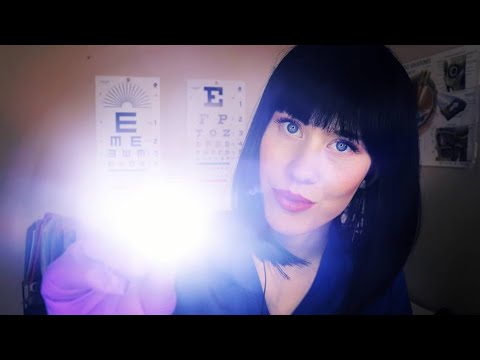 [ASMR] Nurse Molly gives you an Eye Exam | XSmall Latex Gloves| Eye Exam Nurse RP