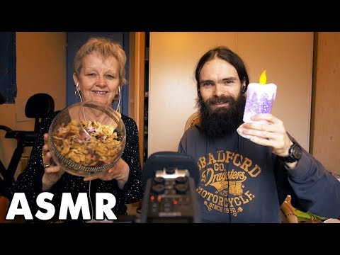 My Mom makes ASMR Triggers (with me)