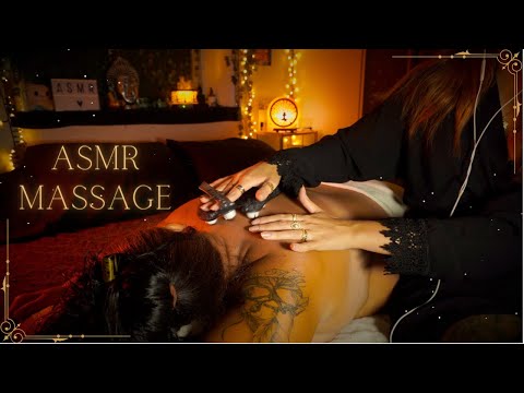 ASMR Masaje Corporal | Sonido de Chimenea de Fondo | Muy Relajante HD 4K  💤😴