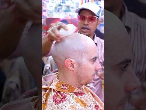 The Secret Benny Septic Stone Afther The head Shave #BennyMassage #ASMR #asmrbarber