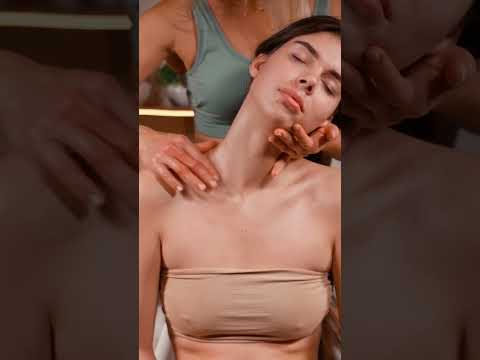 Gentle relaxing asmr neck and face guasha massage for Lisa #asmrmassage