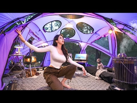 👑LUXURY CAMPING IN THE PURPLE PALACE