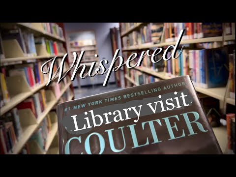 ASMR Request (Whispered) Library visit/Mystery/Murder section/Book page turning/Dust jackets