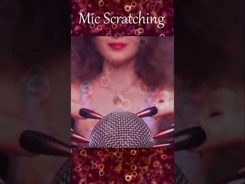 ASMR Mic Scratching with Long Nails ❤️ Layered Visual  #asmr  #shorts